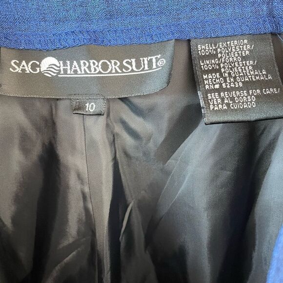 Sag Harbor Suits Blue Dress Jacket and Matching Slacks Size 10 EUC - Picture 11 of 11